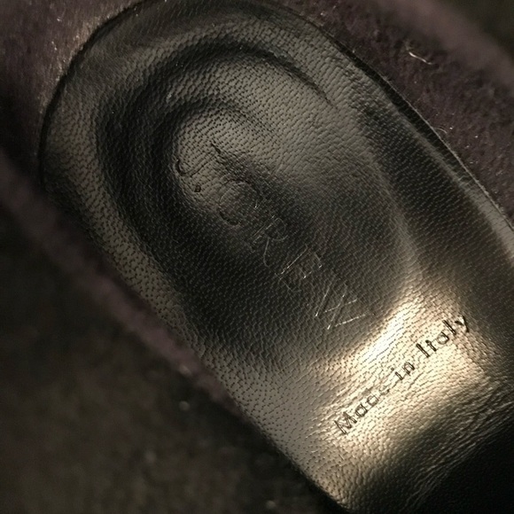 J CREW MacAlister Black Suede Rubber Wedge Ankle Boots Booties Size 8 - Picture 12 of 16